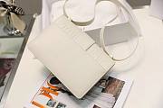 DIOR 30 Montaigne Bag Latte Box Calfskin White - 4