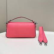 FENDI Baguette Pink Selleria bag with oversize topstitching - 3