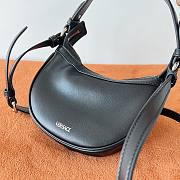 VERSACE Repeat Mini Hobo Bag Black - 5