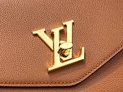 LV Oxford Lockme Leather Cognac Bag - 6