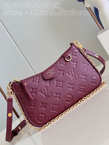 LV Easy Pouch Wine  Red 