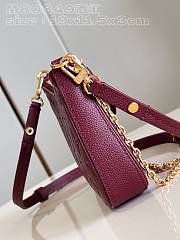 LV Easy Pouch Wine  Red  - 3