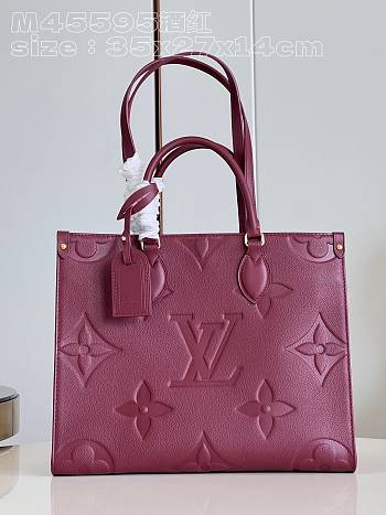 LV OnTheGo MM Wine Red 