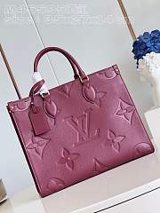 LV OnTheGo MM Wine Red  - 2