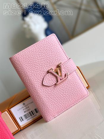 LV Vertical Wallet Small Light Pink