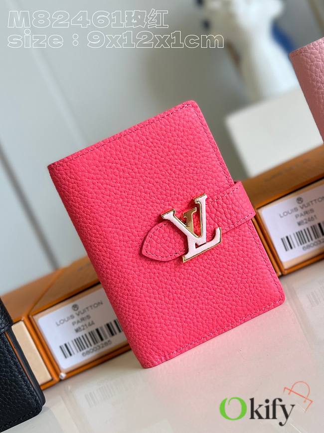LV Vertical Wallet Small Hot Pink - 1