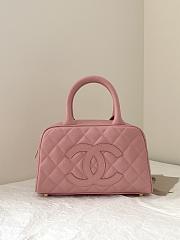CC Quilted Caviar Bowler Mini Pink - 2