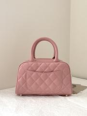 CC Quilted Caviar Bowler Mini Pink - 4
