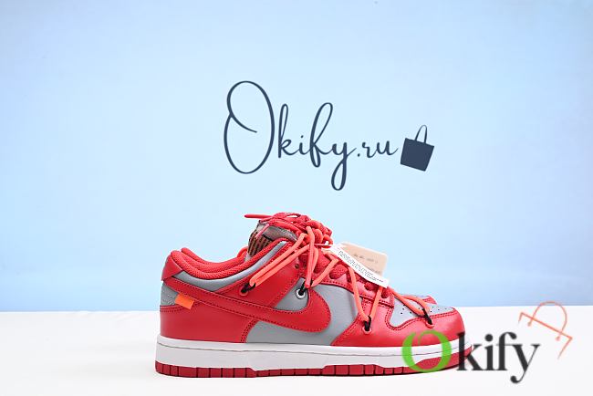 Nike Off White Dunk University Red - 1