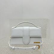 JACQUEMUS Le Grand Bambino Forever Handbag With Adjustable Crossbody Strap White - 2