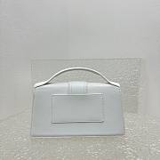 JACQUEMUS Le Grand Bambino Forever Handbag With Adjustable Crossbody Strap White - 5