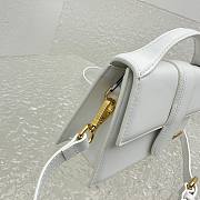 JACQUEMUS Le Grand Bambino Forever Handbag With Adjustable Crossbody Strap White - 6