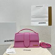JACQUEMUS Le Grand Bambino Signature Crossbody Flap Bag Pink - 1