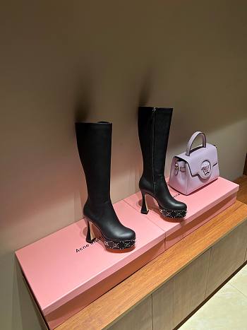 GC Women's Platform Boot Leather Black
