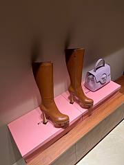 GC Women's Platform Boot Leather Brown - 4