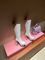 GC Women's Platform Boot Leather White - 1