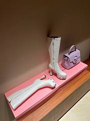 GC Women's Platform Boot Leather White - 3