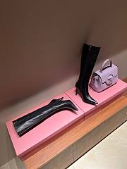 DIESEL D-Venus HBT - Leather Boots With Oval D Plaque Black - 1