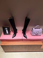 DIESEL D-Venus HBT - Leather Boots With Oval D Plaque Black - 6
