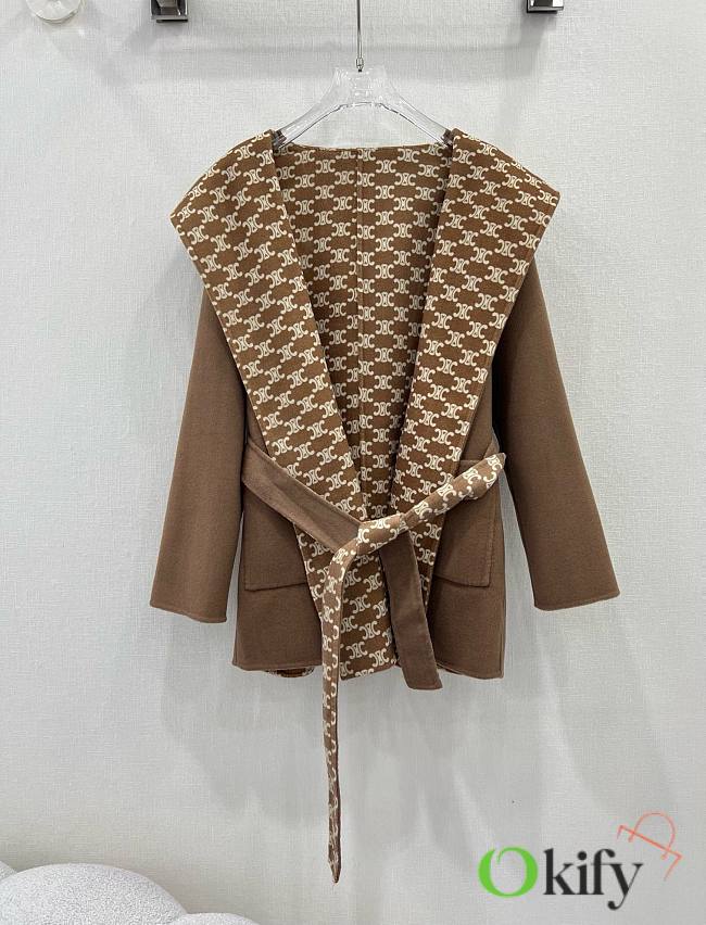 CELINE Coat Brown Short - 1