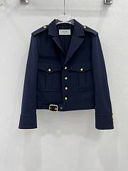 CELINE Coat Dark Blue - 5