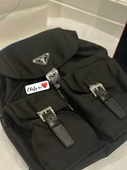 Prada Small Re-Nylon Backpack Black  - 5