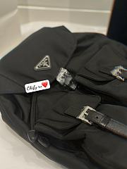 Prada Small Re-Nylon Backpack Black  - 4