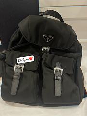 Prada Small Re-Nylon Backpack Black  - 3