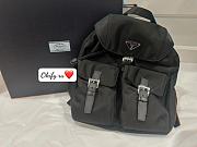 Prada Small Re-Nylon Backpack Black  - 2