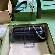 GUCCI Horsebit Chain Small Shoulder Bag Black Leather - 4