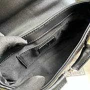 GUCCI Horsebit Chain Small Shoulder Bag Black Leather - 2