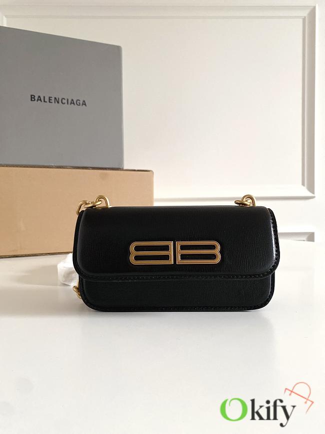 Balenciaga Ladies Black XS Gossip Bag - 1