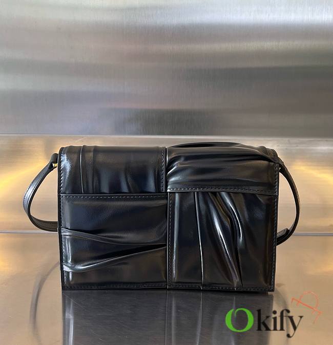 Okify BV Clutches Cassette Leather Black 19 x 13.5 x 3.5 cm - 1