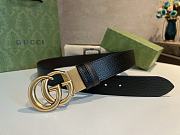 Okify Gucci Reversible Leather Belt with Double G Buckle 38mm - 3