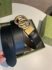 Okify Gucci Reversible Leather Belt with Double G Buckle 38mm - 4