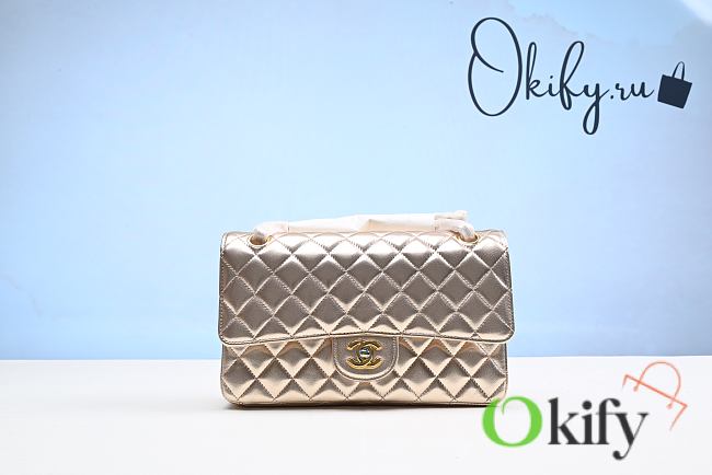 Okify Chanel Flap Bag Golden Yellow Bag 25cm - 1