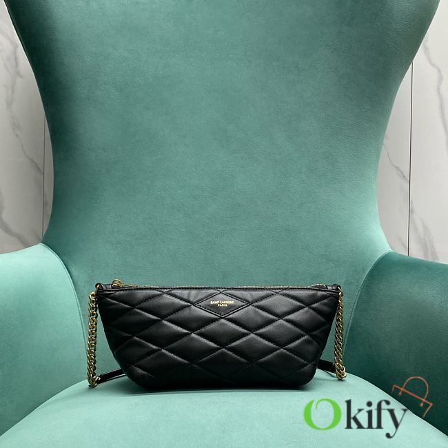 Okify YSL Mini Bag in Quilted Lambskin Black - 1