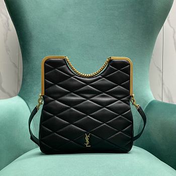 Okify YSL Cerniera Quilted Leather Top Handle Bag 