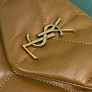Okify YSL Small 23 Loulou Puffer Brown Lambskin Gold Hardware - 6