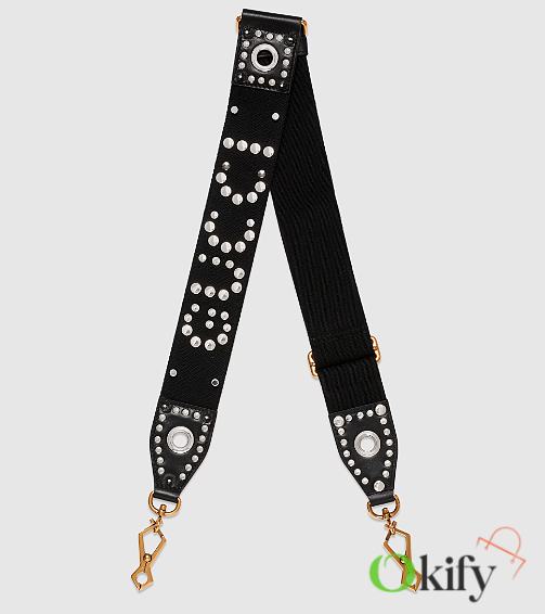 Okify Gucci Wide Studded 'Gucci' Shoulder Straps - 1