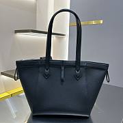 Okify Fendi Origami Medium Black Leather Bag That Can Be Transformed 27cm - 4