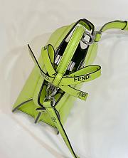 Okify Fendi Peekaboo Iseeu Petite Acid Green Padded Nappa Leather Bag 20cm - 6