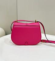 Okify Fendi C’mon Medium Pink Leather Bag 25cm - 2