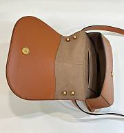 Okify Fendi C’mon Medium Brown Leather Bag 25cm - 4