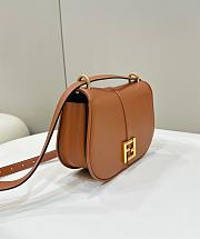 Okify Fendi C’mon Medium Brown Leather Bag 25cm - 3