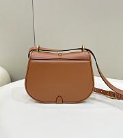 Okify Fendi C’mon Medium Brown Leather Bag 25cm - 2
