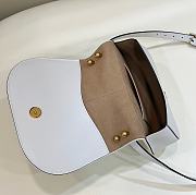 Okify Fendi C’mon Medium White Leather Bag 25cm - 6
