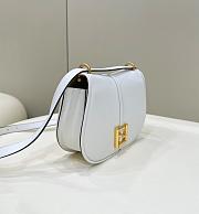 Okify Fendi C’mon Medium White Leather Bag 25cm - 2