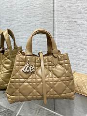 Okify Dior Medium Toujours Bag Brown Macrocannage Calfskin 28.5cm - 1