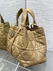 Okify Dior Medium Toujours Bag Brown Macrocannage Calfskin 28.5cm - 2